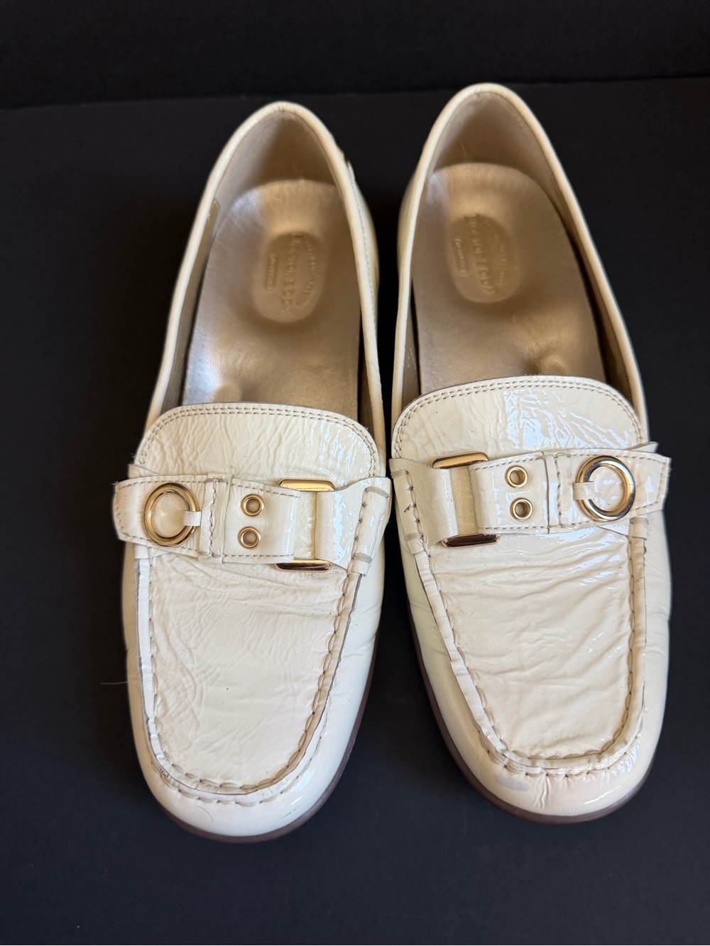DOctor Soda Cream Patent Loafers
